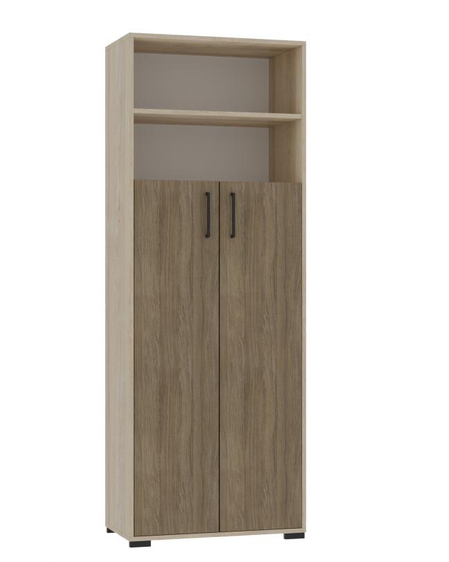 Шафа напівзакрита з однією відкритою полицею для кабінетів, офісів,та класів,(ТОВ ‘’АЛМАНТ’’), 719х405х2025 мм.